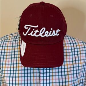Titleist‎ Virgil Tech Titl Maroon Cap with White Emblem hat